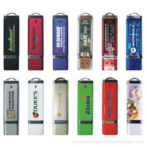 Custom Plastic USB Flash Drive Free Logo